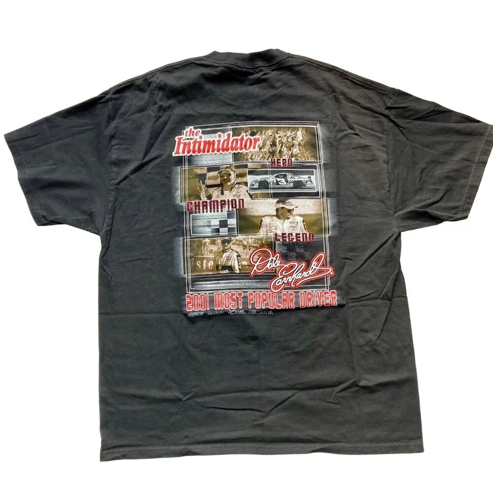 Vintage NASCAR Dale Earnhardt #3 2001 Most Popular Driver T-Shirt Intimidator L